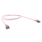 Cat6A 34AWG S/FTP 10G RJ45 Patch Lead, Pink PVC Jacket, 5m