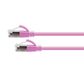 Cat6A 34AWG S/FTP 10G RJ45 Patch Lead, Pink PVC Jacket, 5m