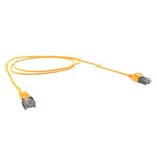 Cat6A 34AWG S/FTP 10G RJ45 Patch Lead, Yellow LSZH Jacket, 5m