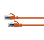 Cat6A 34AWG S/FTP 10G RJ45 Patch Lead, Orange LSZH Jacket, 5m