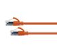 Cat6A 34AWG S/FTP 10G RJ45 Patch Lead, Orange LSZH Jacket, 5m