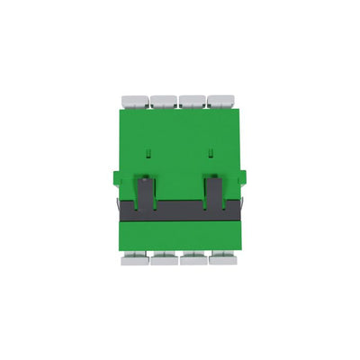 Fibre Adaptor, LC APC Quad OS2 (Green) - Flangeless