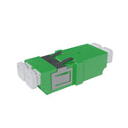 Fibre Adaptor, LC APC Duplex OS2 (Green) - Flangeless