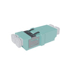 Fibre Adaptor, LC Duplex OM3/4 (Aqua) - Flangeless