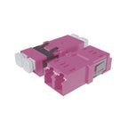 Fibre Adaptor, LC Duplex OM3/4 (Erica Violet) - Flangeless