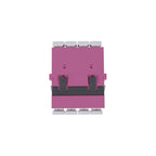 Fibre Adaptor, LC Quad OM3/4 (Erica Violet) - Flangeless