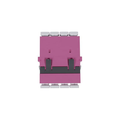 Fibre Adaptor, LC Quad OM3/4 (Erica Violet) - Flangeless