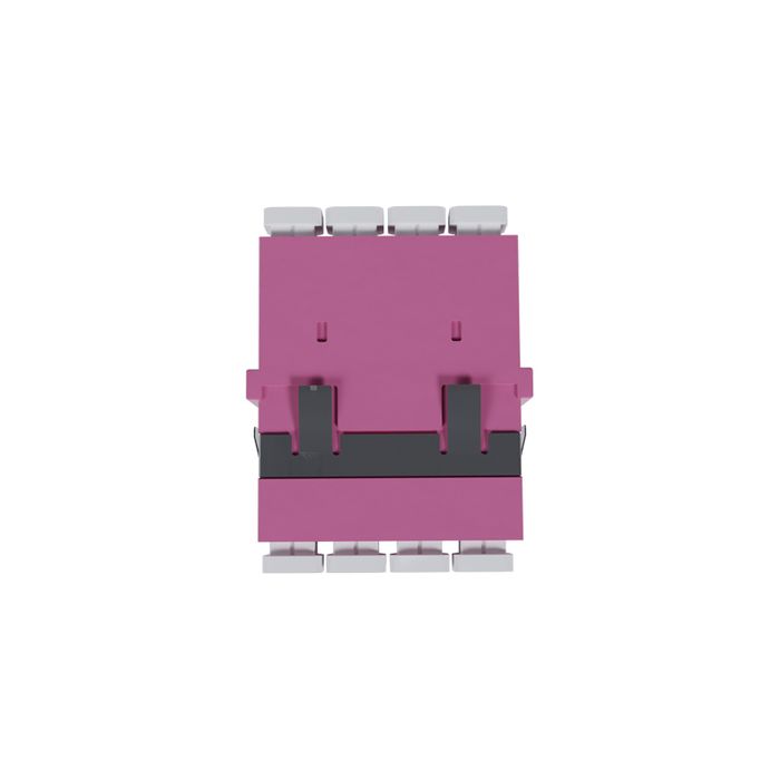 Fibre Adaptor, LC Quad OM3/4 (Erica Violet) - Flangeless
