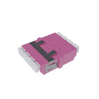 Fibre Adaptor, LC Quad OM3/4 (Erica Violet) - Flangeless