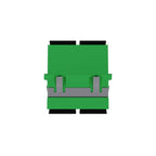 Fibre Adaptor, SC APC Duplex OS2 (Green) - Flangeless