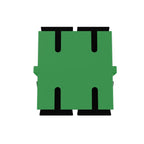 Fibre Adaptor, SC APC Duplex OS2 (Green) - Flangeless