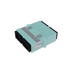 Fibre Adaptor, SC Duplex OM3/4 (Aqua) - Flangeless