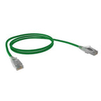 Cat6A 26AWG S/FTP 10G RJ45 Patch Lead, Green LSZH Jacket, 10m